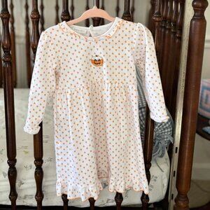 Magnolia baby Halloween pumpkin dress - 2T